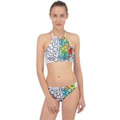 Brain Mind Psychology Idea Drawing Halter Bikini Set by Grandong