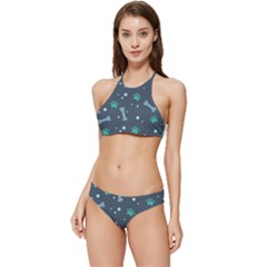 Bons Foot Prints Pattern Background Banded Triangle Bikini Set by Grandong