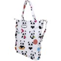 Playing Pandas Cartoons Shoulder Tote Bag View2