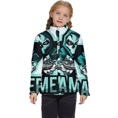 Gamer Illustration Gamer Video Game Logo Kids  Puffer Bubble Jacket Coat by Sarkoni