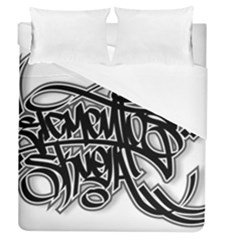 Hip Hop Music Drawing Art Graffiti Duvet Cover (queen Size) by Sarkoni