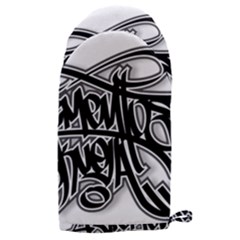 Hip Hop Music Drawing Art Graffiti Microwave Oven Glove by Sarkoni