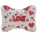 Hand Drawn Valentines Day Element Collection Velour Seat Head Rest Cushion View1