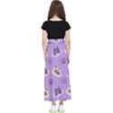 Cute Colorful Cat Kitten With Paw Yarn Ball Seamless Pattern Kids  Flared Maxi Skirt View2