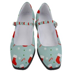 Christmas Pattern Women s Mary Jane Shoes by Apen