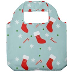 Christmas Pattern Foldable Grocery Recycle Bag by Apen