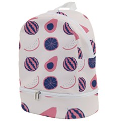 Fruits Halves Pattern Design Zip Bottom Backpack by Apen