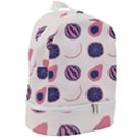 Fruits Halves Pattern Design Zip Bottom Backpack View2