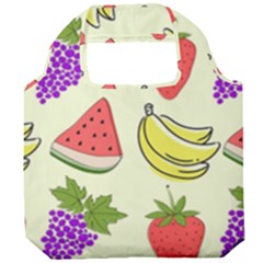 Fruits Pattern Background Food Foldable Grocery Recycle Bag by Apen