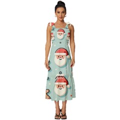 Christmas Decoration Angel Tie-strap Tiered Midi Chiffon Dress by Apen