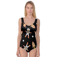 Astronaut Space Rockets Spaceman Princess Tank Leotard  by Ravend