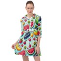 Fruits Sweet Pattern Mini Skater Shirt Dress View1