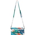 Leaves Tropical Exotic Green Plant Mini Crossbody Handbag View2