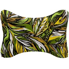 Foliage Pattern Texture Background Seat Head Rest Cushion by Ravend