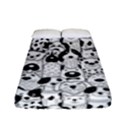 Seamless Pattern With Black White Doodle Dogs Fitted Sheet (Full/ Double Size) View1