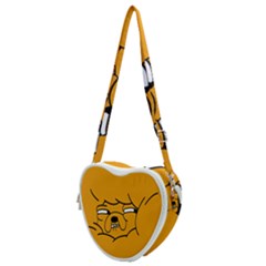 Adventure Time Jake The Dog Heart Shoulder Bag by Sarkoni