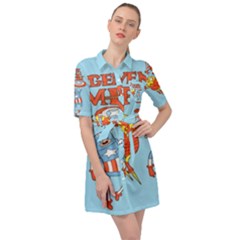 Adventure Time Avengers Age Of Ultron Belted Shirt Dress by Sarkoni