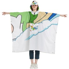 Adventure Time Finn And Jake Snow Women s Hooded Rain Ponchos by Sarkoni