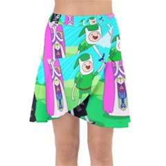 Adventure Time The Legend Of Zelda Parody Wrap Front Skirt by Sarkoni