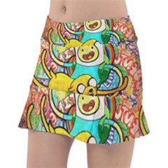 Painting Illustration Adventure Time Psychedelic Art Classic Tennis Skirt by Sarkoni