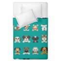 Different Type Vector Cartoon Dog Faces Duvet Cover Double Side (Single Size) View1