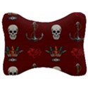 Tattoo Old School Background Pattern Velour Seat Head Rest Cushion View1