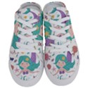 Set Cute Mermaid Seaweeds Marine In Habitants Half Slippers View1