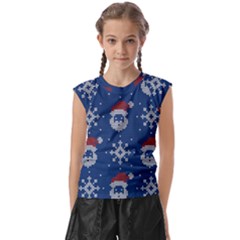 Santa Clauses Wallpaper Kids  Raglan Cap Sleeve T-shirt by artworkshop