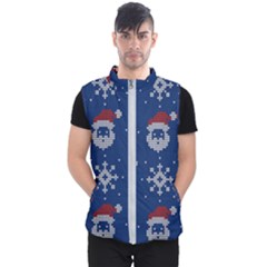 Santa Clauses Wallpaper Men s Puffer Vest by artworkshop