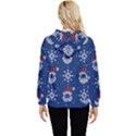 Santa Clauses Wallpaper Women s Lightweight Drawstring Hoodie View4