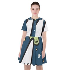 Ufo Alien Unidentified Flying Object Sailor Dress by Sarkoni