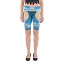 Space Exploration Illustration Yoga Cropped Leggings View1