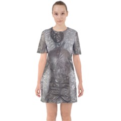 Han Solo In Carbonite Sixties Short Sleeve Mini Dress by Sarkoni