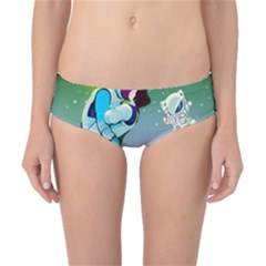 Astronaut Cat Retro Cute Alien Classic Bikini Bottoms by Bedest