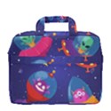 Cartoon Funny Aliens With Ufo Duck Starry Sky Set MacBook Pro 16  Shoulder Laptop Bag View4