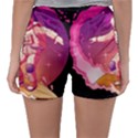 Astronaut Spacesuit Standing Surfboard Surfing Milky Way Stars Sleepwear Shorts View2