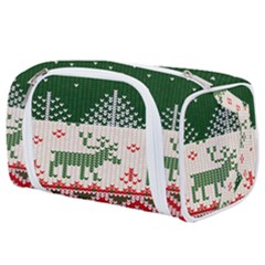 Merry Christmas Ugly Toiletries Pouch by artworkshop