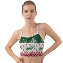 Merry Christmas Ugly Mini Tank Bikini Top