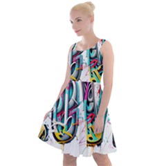 Graffiti Love Knee Length Skater Dress by essentialimage