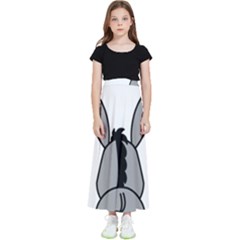 Donkey Ass Funny Nice Cute Floppy Kids  Flared Maxi Skirt by Sarkoni