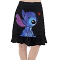 Stitch Love Cartoon Cute Space Fishtail Chiffon Skirt View1