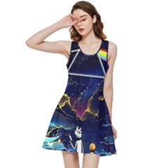 Trippy Kit Rick And Morty Galaxy Pink Floyd Inside Out Racerback Dress by Bedest