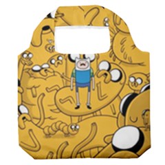 Adventure Time Finn Jake Cartoon Premium Foldable Grocery Recycle Bag by Bedest