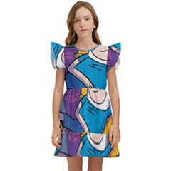 Adventure Time Finn  Jake Marceline Kids  Winged Sleeve Dress by Bedest