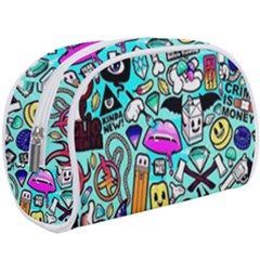 Graffiti Pop Art Crazy Retro Make Up Case (large) by Bedest