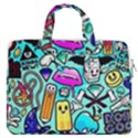 Graffiti Pop Art Crazy Retro MacBook Pro 13  Double Pocket Laptop Bag View1