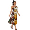 Graffiti Go Art Square Neckline Tiered Midi Dress View3