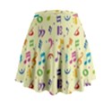 Seamless Pattern Musical Note Doodle Symbol Mini Flare Skirt View2