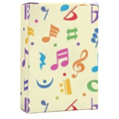 Seamless Pattern Musical Note Doodle Symbol Playing Cards Single Design (rectangle) With Custom Box by Hannah976