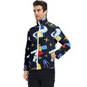 Space Seamless Pattern Cartoon Art Men s Bomber Jacket View3